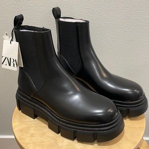 ZARA CHUNKY CHELSEA BOOTS